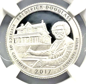 2017 s 25c Silver Frederick Douglass Quarter NGC PF 70 UC - Picture 1 of 4