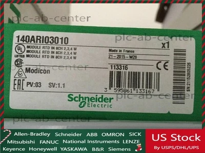 1 PCS Schneider Modicon 140ARI03010 RTD IN 8CH Module TSX Quantum New In Box - Image 1 of 4