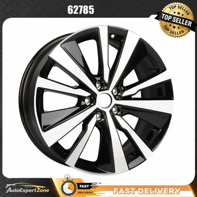 New 19" Machined Black Replacement Wheel For Nissan Altima 2019-2022 Rim 62785 - Image 1 of 4