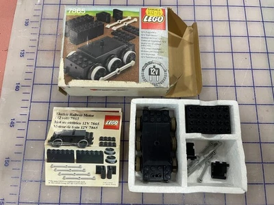 LEGO 7865 - Motor Tren 12v (1980) con Instrucciones y Caja - Completo Foto 1 de 4