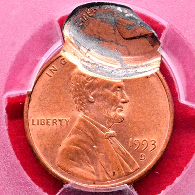 1993-D DOUBLE STRUCKERROR LINCOLN MEMORIAL CENT! PCGS MS-63 RD - Image 1 of 4