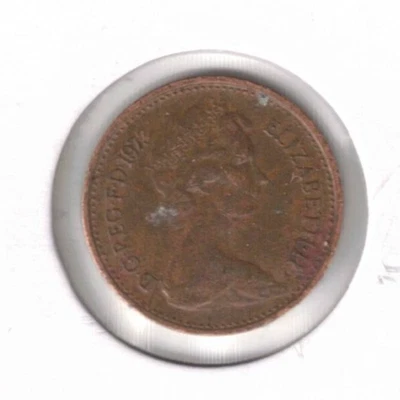 1973 Great Britain Circulated Half New Penny Elizabeth II Coin! - Image 1 of 2