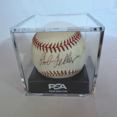 Bob Feller Autographed Baseball PSA DNA Authenticated - Image 1 of 2