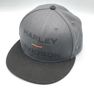 Gorra de béisbol New Era Harley Davidson 59FIFTY gris negra ajustada talla 7 1/4 - Imagen 1 de 12