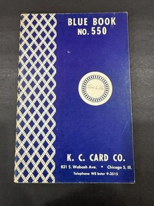 Vintage K.C. Card Company "Blue Book #550" Gambling Equipment Catalog - Picture 1 of 11