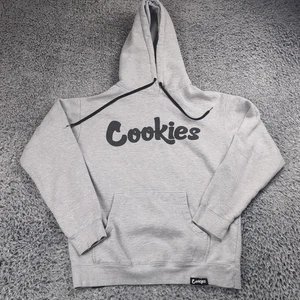 Cookies SF Sweatshirt Erwachsene Medium grau Hoodie Logo Langarm Pullover Fleece - Bild 1 von 6