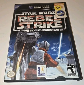 Star Wars Rebel Strike GameCube (2003) Probado con Estuche de Video Blockbuster - Imagen 1 de 4