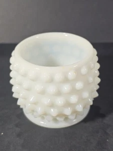 Fenton Weiß Milchglas Kochnagel Gewürz Marmelade Glas ohne Deckel - Bild 1 von 8