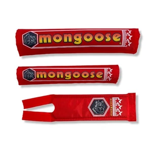 Mongoose Nylon pad set - RED 1984-1985 - old school bmx - Picture 1 of 1