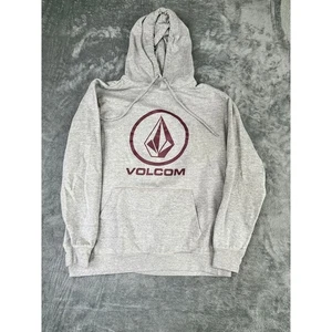 Volcom Zip Up Hoodie Men’s Large Gray Y2K Skate Punk Grunge Sweatshirt - Picture 1 of 9
