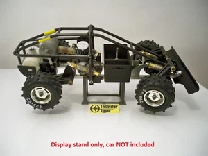 Vintage RC Nitro Buggy Thunder Tiger Silver Fox Display Stand Front Bumper - Bild 1 von 28