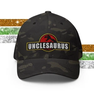 Uncle Dinosaur T-Rex Unclesaurus Jurassic Baseball Hat for Men - Picture 1 of 84