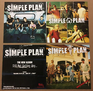 Simple Plan Rare 2004 Double Sided Promo Poster Flat for Still Cd 24x12 Mint Usa