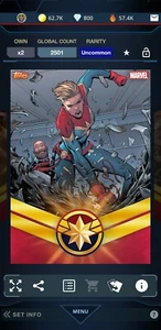 Topps Marvel Collect DIGITAL CAPTAIN MARVEL #6 - Picture 1 of 1