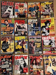 Guitar World Magazines 1990s Lot of 16 STP Alice In Chains Metallica Van Halen