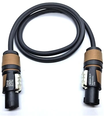 Cable Speakon con conector Neutrik NL2FXX-W-S vers. Longitud y sección transversal