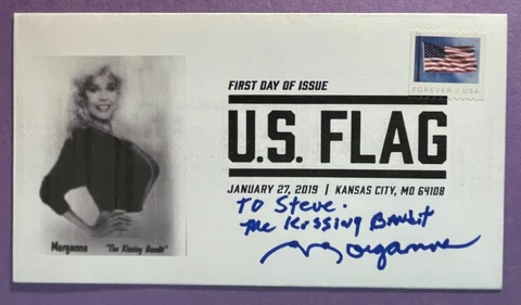 SIGNED MORGANNA THE KISSING BANDIT FDC AUTOGRAPHED FIRST DAY COVER Cover