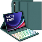 GOOJODOQ Beleuchtete Tastatur Hülle Für Samsung Galaxy Tab S9 2023, QWERTZ Abneh