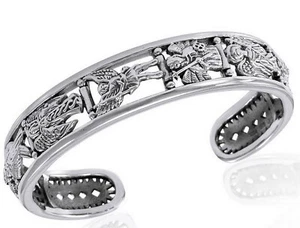 Peter Stone 925 Silber 7 Erzengel Armreif Michael Raphael Gabriel Schutzengel - Bild 1 von 12