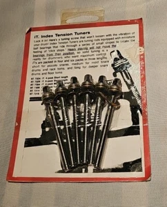(6) VINTAGE 1960's SLINGERLAND 2" DRUM TENSION RODS TOM SNARE New sealed - Picture 1 of 4