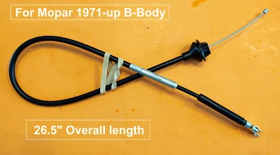 For Mopar LONG THROTTLE ACCELERATOR CABLE B-Body Plymouth Dodge Charger Satellit - Image 1 of 3