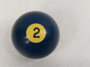 Vintage Solid #2 Blue Billiard Ball Replacement 2 1/4" Cast Phenolic Senator USA - Picture 1 of 3