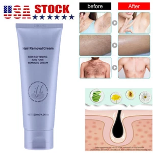 Hair Removal Cream Natural Painless Permanent Depilatory Cream Stop Hair Growth - Picture 1 of 21