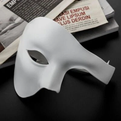 PVC Phantom Masquerade Cosplay Mask Plastic Half Face Men/Women Costume Mask