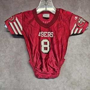 Rare Vintage 90s Champion San Francisco 49ers Steve Young 8 Jersey Newborn 3-6 M - Picture 1 of 11