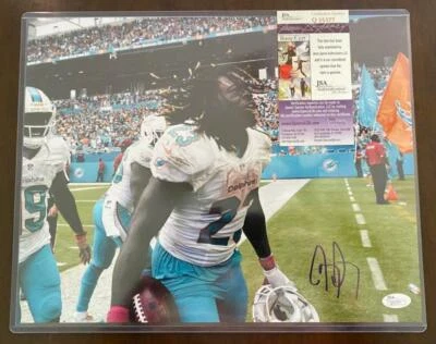 JAY AJAYI MIAMI DOLPHINS SIGNED AUTOGRAPHED PHOTO 11X14 JSA Q55377 - Image 1 of 2