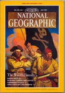 national geographic-JULY 1991-WYETH FAMILY. - Picture 1 of 3