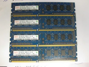 4GB ( 1GBx4 ) Major Brands DDR3 PC3-10600 1333MHz Desktop Memory RAM - Picture 1 of 12
