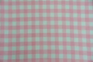 Poly poplin checkers Pink100% Polyester picnic fabric 60"wide yard - Picture 1 of 1