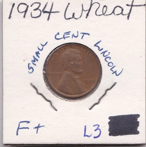 1934 Lincoln Cent L3 Cover