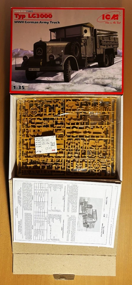 ICM 35405 - TYP LG3000 • WWII GERMAN ARMY TRUCK - 1/35 PLASTIC KIT - Immagine 1 di 1