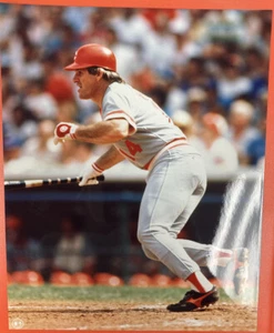 Pete Rose Cincinnati Reds Hall Of Fame 8x10 Photo   Pose 5 - Picture 1 of 1