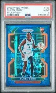 2022 Panini WNBA Rookie Queen Egbo Blue Prizm /149 PSA 9 - POP 1 - None Higher!! - Picture 1 of 3