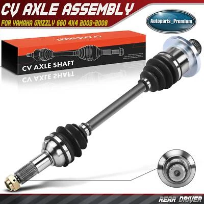 Conjunto de eje CV conductor trasero izquierdo para Yamaha Grizzly 660 2003-2008 YFM660F 4x4 Foto 1 de 4