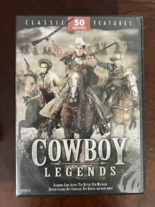 COWBOY LEGENDS 12-DISC WESTERN DVD SET 50 MOVIES - Picture 1 of 3