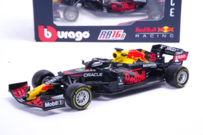 Modellino Red Bull Max Verstappen Campione F1 2021 RB16B Scala 1/43 Burago - Immagine 1 di 4