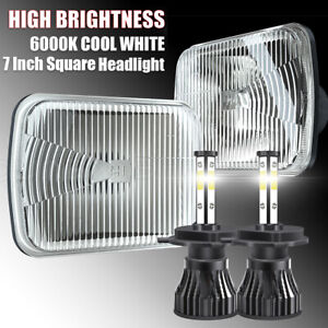 For GMC Safari C6500 C7500 Topkick 7x6" Inch LED Headlight Hi/Lo Beam DOT