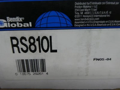 全新 BENDIX 全球制动鞋 RS810L / 810 适合 04-09 克莱斯勒 PT CRUISER — 第 1/2 张图片