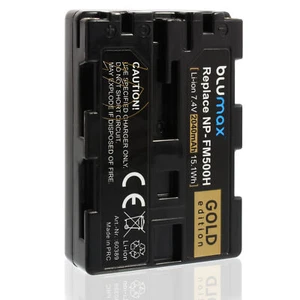 Blumax passend für Sony NP-FM500H DSLR-Alpha 500 850 900 SLT-A65 A99 2040 mAh - Bild 1 von 4