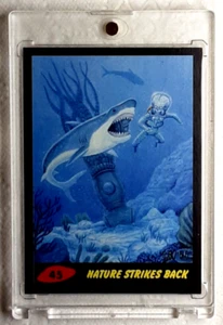 2017 Mars Attack's The Revenge Black Card 45 NATURE STRIKES BACK. - Picture 1 of 3