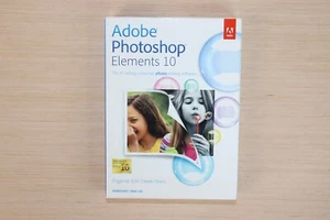 Adobe Photoshop Elements 10 for PC, Mac New Sealed, unopened software NIB - Picture 1 of 7