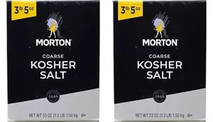 Sal Kosher Morton Salt, Gruesa, 3 Libras 5 Onzas Cajas (Paquete de 2) - Imagen 1 de 11