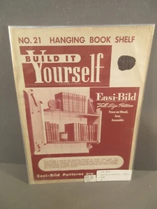 1951 Easi-Bild No 21 Bücherregal zum Aufhängen selber bauen Pläne - Bild 1 von 2