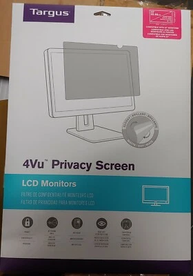 Targus 4Vu Privacy Screen WideScreen 22in ASF22WGL-70 18.63"x11.64"  ~ Brand New - Image 1 of 2