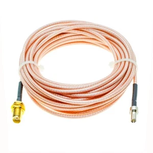 RG316 Cable SMA Female Bulkhead To TS9 Male Plug RF Extension Jumper Pigtail - Picture 1 of 6