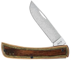 Case xx Knife Sodbuster Jr Brown Green Laminate S35VN Steel 1/400 Pocket Knives - Picture 1 of 3